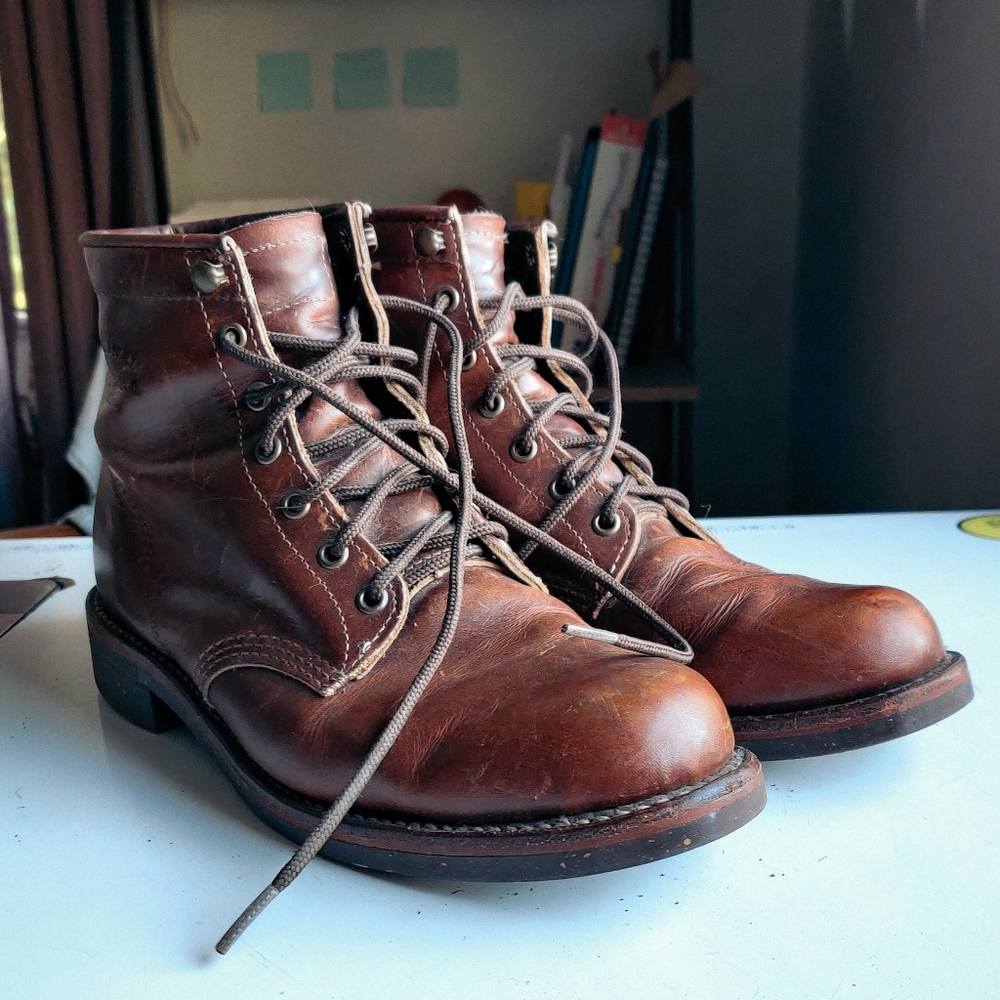 chippewa 1901 m26 men's boots eu 44 us 10 leather lace up